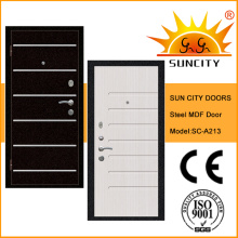 Security Steel Teak Solid Wood Door for Turkey (SC-A213)